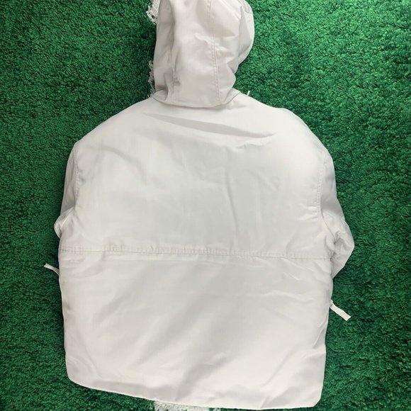 Nike Solo Swoosh Satin Anorak Jacket White Men’s size Large NEW DR0839-030 - Picture 9 of 10